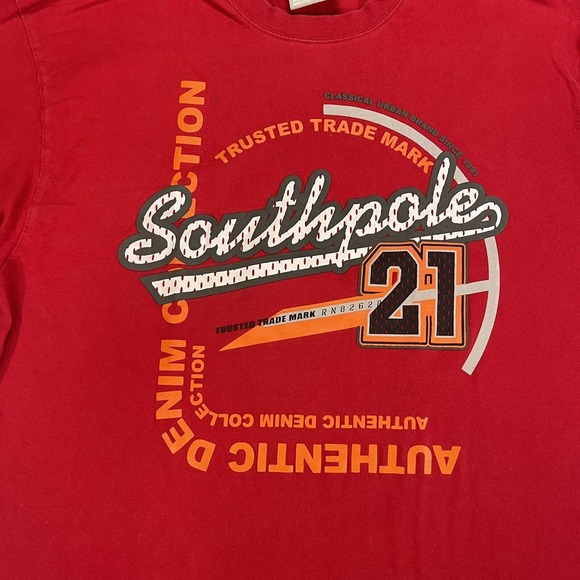 Southpole Authentic Collection Red Shirt Size XL “Southpole 21” - Picture 2 of 8